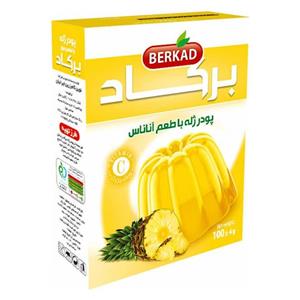 پودر ژله با طعم آناناس برکاد 100 گرمی