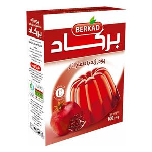 پودر ژله با طعم انار برکاد 100 گرمی