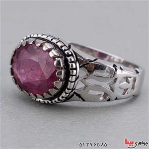 انگشتر یاقوت سرخ مدل اسلیمی _کد:۱۹۷۲۸