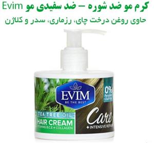 کرم ضد شوره سفیدی مو اویم Evim Green Tea Hair Cream For Damaged 250 ml 