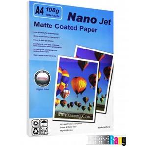 کاغذ کتد مات نانوجت سایز A4 وزن 108 گرم