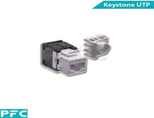 کیستون شبکه Cat6 UTP پی اف سی Keystone Cat6 UTP PFC