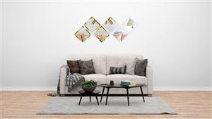 آینه دکوراتیو تراش‌دار طرح دیاموند