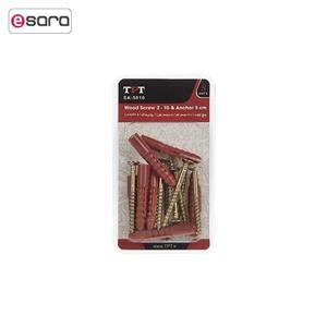 مجموعه 8 عددی پیچ چوب و رولپلاک تی پی تی مدل SA-5010