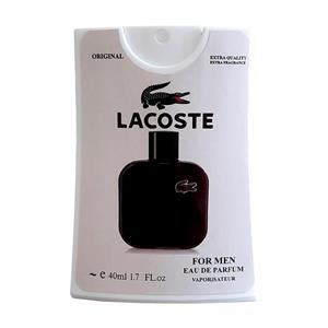 ادکلن جیبی ادو پرفیوم مردانه لاگوست مشکی حجم 40 میل LACOSTE Pocket Perfume for men 40ml 