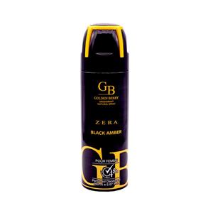 اسپری خوشبو کننده بدن GOLDEN BERRY مدل ZERA BLACK AMBER حجم 200 میل Spray Perfumed 200ml 