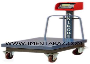 باسکول 500 کیلو چرخدار نیکو 75*80