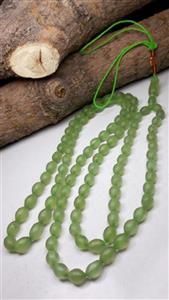 تسبیح 101 دانه شاه مقصود سبز افغانی اصل (درشت،صاف) کد 413