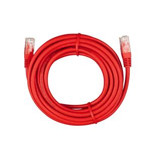 کابل شبکه CAT6 متراژ ۵ متری قرمز/طوسی برند Huatong