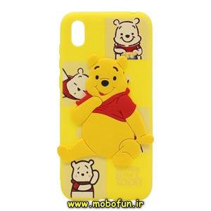 قاب گوشی Y5 2019 - Y5 Prime 2019 - Honor 8S هوآوی طرح سه بعدی برجسته فانتزی عروسکی پوه Pooh کد 21