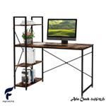 میز اداری شلف ایستاده پایه فلزی آریو چوب مدل D-1003