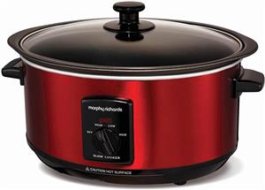 آرام پز چند کاره مورفی ریچاردز انگلستان قرمز Morphy Richards Sear and Stew 3-5 L