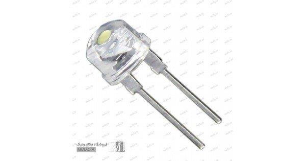 قیمت و خرید LED کلاهی سفید 8 میلیمتر