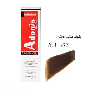 رنگ مو G7-8.3 آدونیس پرفکت بلوند طلایی روشن Adonis perfect
