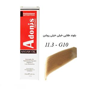 رنگ مو G10-11.3 آدونیس پرفکت بلوند طلایی خیلی خیلی روشن Adonis perfect