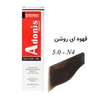 رنگ مو N4-5.0 آدونیس پرفکت قهوه ای روشن Adonis perfect 