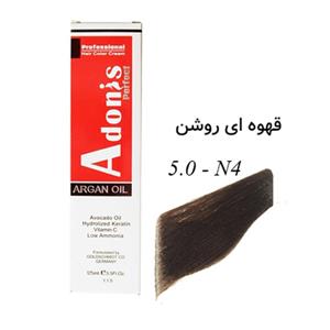 رنگ مو N4 5.0 ادونیس پرفکت قهوه ای روشن Adonis perfect 