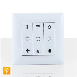 کلید کولر سفید پارت برق ایرانیان مدل لوکس سفید