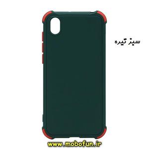 قاب گوشی Y5 2019 - Y5 Prime 2019 - Honor 8S هوآوی طرح سیلیکونی ضد ضربه ایربگ دار سبز تیره کد 24