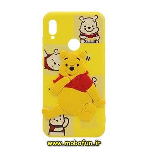 قاب گوشی Y6 2019 - Y6 Prime 2019 - Y6S - Honor 8A طرح سه بعدی برجسته فانتزی عروسکی Pooh پوه کد 28