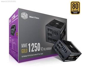 پاور 1250 وات کولر مستر MWE GOLD 1250 V2 Gold Full Modular Cooler Master MWE GOLD 1250 -V2 Gold Full Modular Power Supply