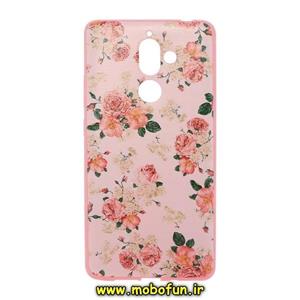 قاب گوشی Nokia 7 Plus نوکیا فانتزی ژله ای طرح صورتی گل بهاری کد 2