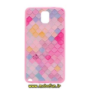قاب گوشی Galaxy Note 3 سامسونگ طرح ژله ای فانتزی صورتی پولکی کد 4