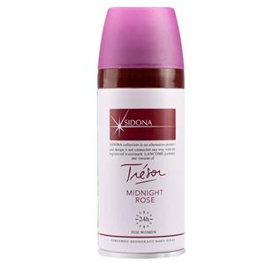 اسپری دئودورانت بدن زنانه سیدونا مدل Tresor Midnight Rose حجم 150 میل