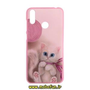 قاب گوشی Honor 8C آنر طرح ژله ای فانتزی صورتی گربه ملوس کد 10