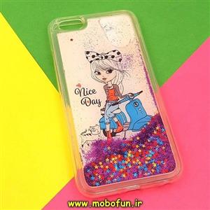 قاب گوشی Iphone 6 Plus - Iphone 6s Plus آیفون طرح فانتزی آکواریومی دختر موتورسوار کد 11