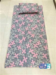 کاور زیپ دار تشک طرح گلرو کد ۱۳۹۹۱۲۱۴۱(رنگ طوسی)