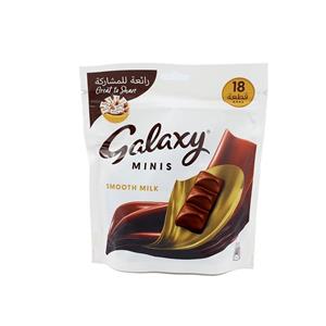 شکلات مینی گلکسی طعم شیری ۱۸ تایی –  Galaxy 