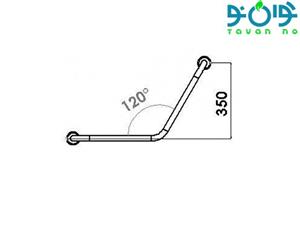 دستگیره دیواری 120 درجه