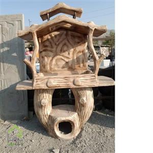 باربیکیو بتنی طرح تنه درخت  TKb05