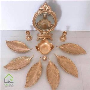 ظرف هفت سین برگ طلایی  SD016