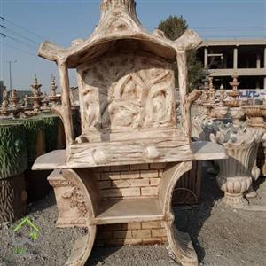 باربیکیو بتنی پایه کمدی  TKb02