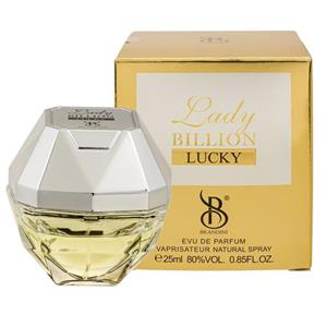 عطر جیبی زنانه لیدی بیلیون لاکی برندینی ۲۵ میل BRANDINI LADY BILLION LUCKY EAU DE PERFUME 