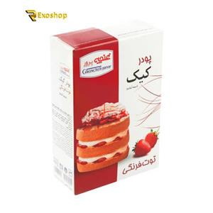 پودر کیک توت فرنگی غنچه پرور 500 گرمی