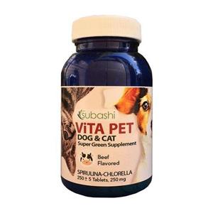 مکمل ویتامینه سگ و گربه سوباشی با طعم گوشت Vita Pet (250 عدد) 