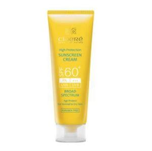 کرم ضد افتاب سینره مناسب پوست های معمولی خشک با SPF60 حجم 50 میل بی رنگ Cinere Sunscreen Cream 