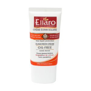 کرم ضد افتاب فاقد چربى بدون رنگ SPF50 الارو ELLARO - Sunscreen Oilfree Cream invesible spf50
