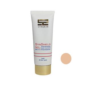 ضد افتاب فلوئید رنگی Syn Shield ساین اسکین SPF50 Skin Fluid Sun Screen Spf50 