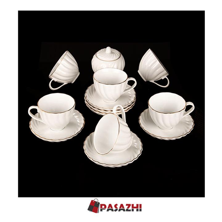 سرویس چای خوری ۱۴ پارچه لمونژ مدل کارمن