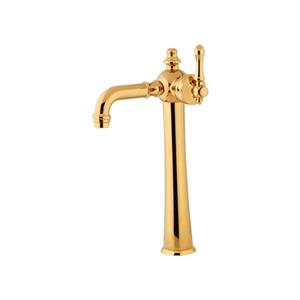 شیر روشویی  پایه بلند شیرآلات بهداشتی بردیا مدل کیان طلایی