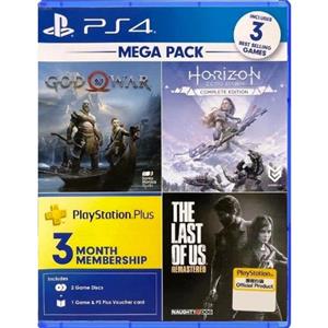 دیسک بازی MEGA PACK بازی The Last of Us – God of War – Horizon New Dawn مخصوص PS4