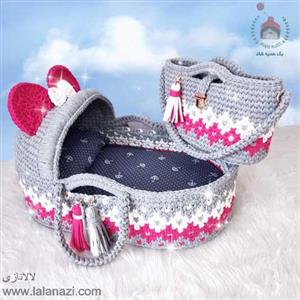 ست کریر تریکو و کیف وسایل کودک ( کد 10434 )