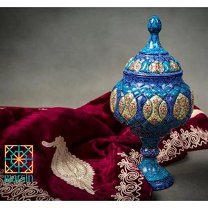 قندان پایه دار میناکاری کد 13