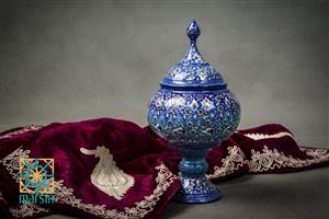 قندان پایه دار میناکاری کد 5