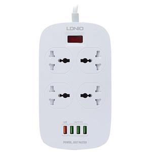 چهارراهی برق و شارژ USB الدینیو مدل Ldnio SC4407 LDNIO 2m Power Strip 