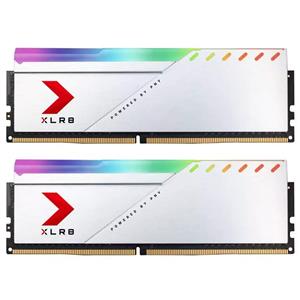 رم کامپیوتر دو کاناله پی ان وای XLR8 RGB(White) DDR4 با فرکانس ۳۲۰۰ مگا هرتز ظرفیت ۱۶ گیگابایت